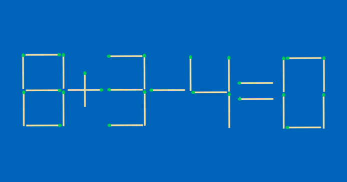 0.3 04. Головоломка 9+3-4 0 решение. Задачи со спичками 8+3-4 0. 8+3-4=0 Переставить спичку. Головоломка со спичками 8 3-4 0.