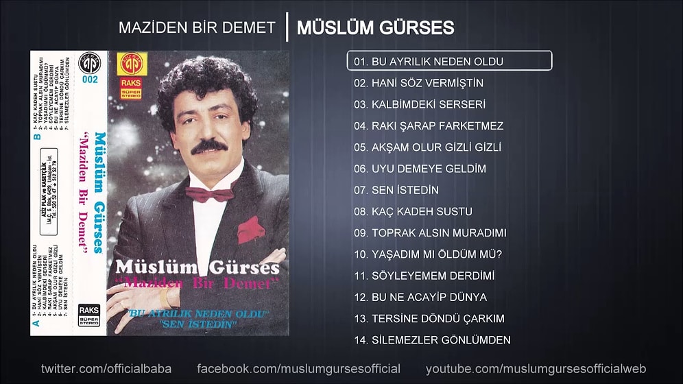 Müslüm Gürses - Bu Ayrılık Neden Oldu Şarkı Sözleri