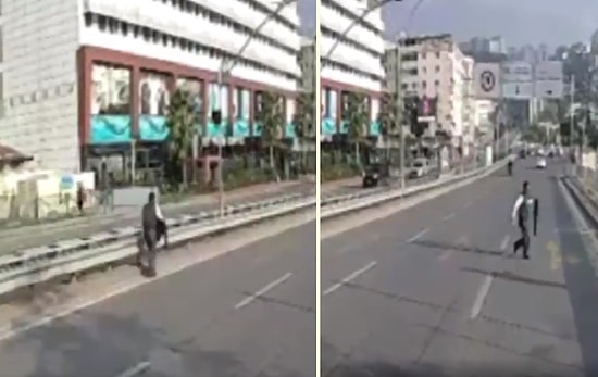 Yolun Ortasında Kalan Kediyi Kurtaran Kahraman Otobüs Şoförü