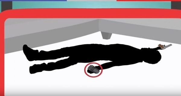 5. Этого человека находят мертвым. В руках у него кассетный диктофон. Детектив, который прибывает на место происшествия, сразу прослушивает последнее сообщение на нем. И вот, что он слышит: "Я устал от этой жизни, поэтому ухожу". Далее раздается выстрел. Детектив сразу делает правильный вывод. А вы?