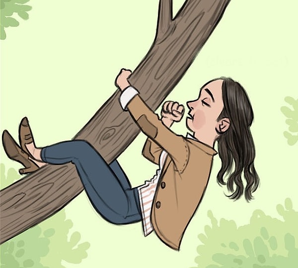 5. Ленивцы. Самка карабкается на дерево и…