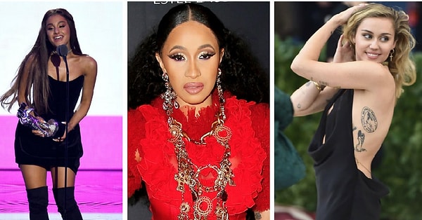 1. Ариана Гранде, Карди Би и Майли Сайрус - 25 лет