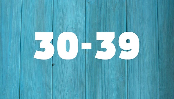 Вашему мозгу 30 — 39 лет!