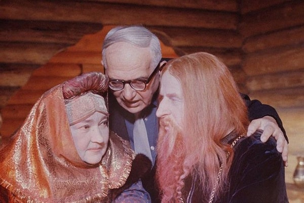 15. На съемках фильма «Сказка о царе Салтане».