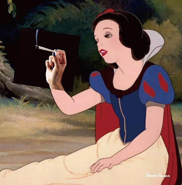 4. О, вредные привычки у нее тоже есть!