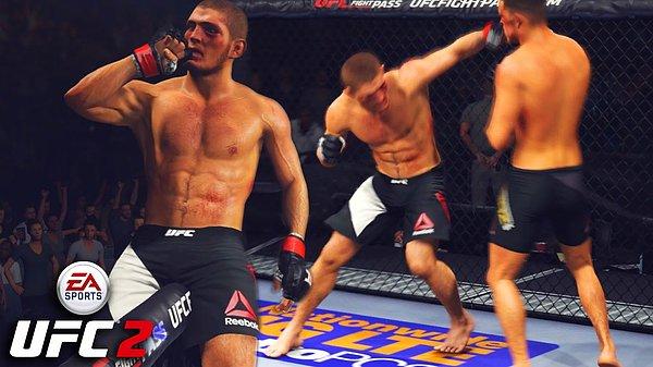 Müslüman sporcu olan Khabib'in EA Sports'un 2016 yılındaki UFC Ultimate Fighting Championship oyununda galibiyet sonrası sevinç hareketlerinde hac çıkarma işareti eklemesi büyük tepki almıştı ve bu nedenle EA Sports bu hatadan dolayı özür dilemişti.