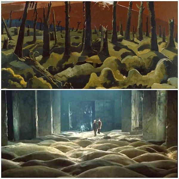 33. We are Making a New World (1918) - Paul Nash / Stalker (1979) - Andrei Tarkovsky