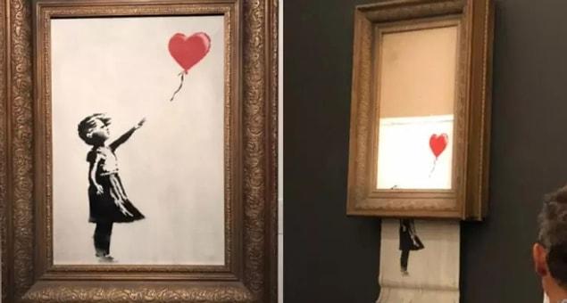 Sotheby’s said “In the process of ‘destroying’ the artwork, a new one was created".