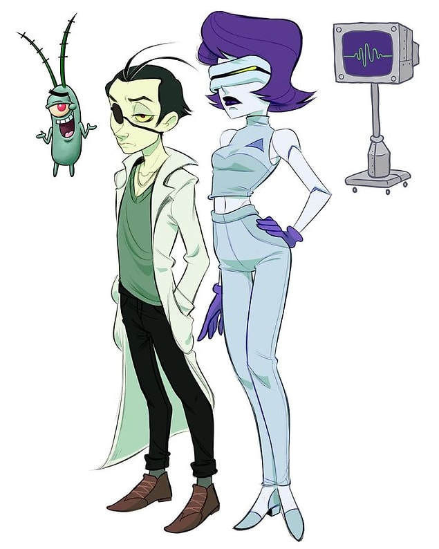 6. Plankton and Karen