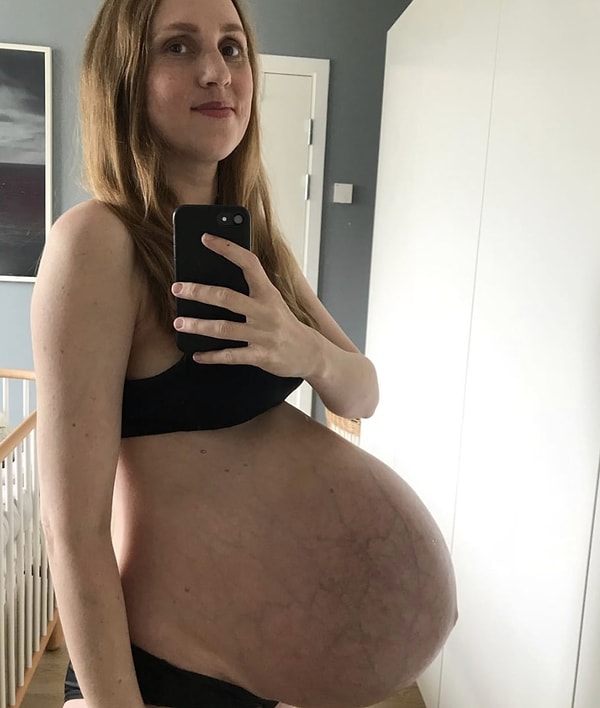 3. Мария прямо перед родами. Это вам не шутки! 👏