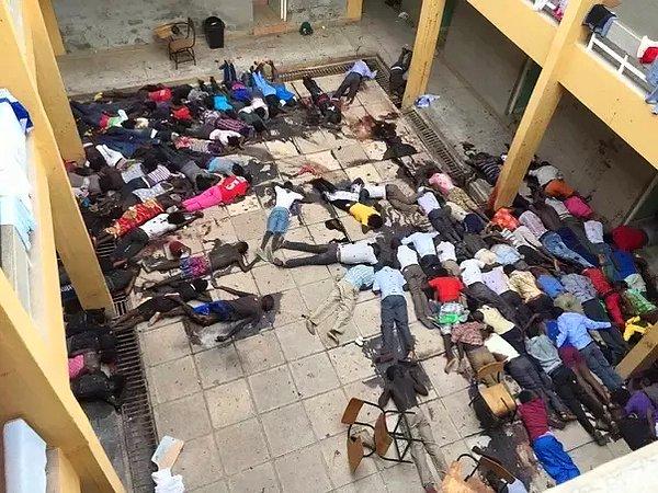 13. Kenya'daki bir AVM'de gerçekleşen terör saldırısı sonrası manzara.