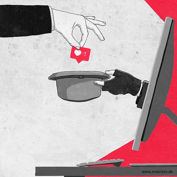 25. «Выпрашивание лайков»