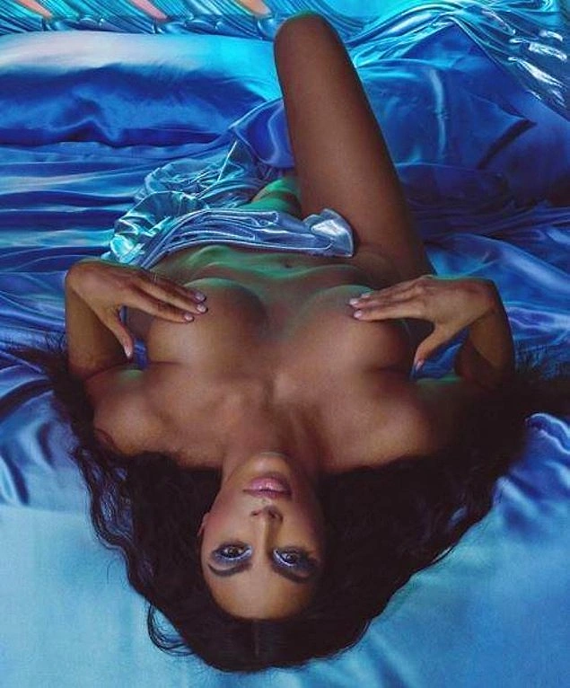 Kim Kardashian shared naked photos on her social media to promote her latest Kim Kardashian Beauty line.