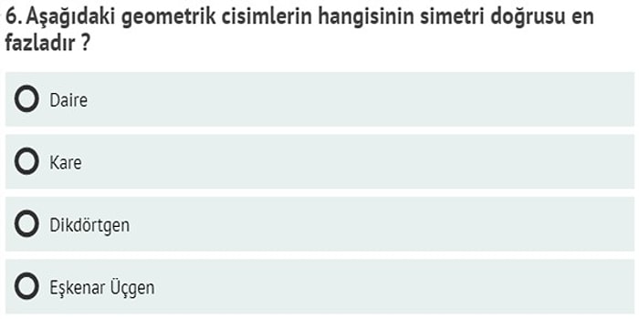 Bu İlkokul Testinde 15/15 Yapabilecek misin?