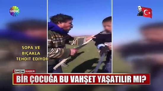Top Oynarken Cam Kırdığı İçin Bir Çocuğun Üzerine Bıçakla Yürüyen Vicdansız!