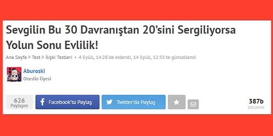 Onedio App'i İndirenlerin Keyfini Yerine Getirecek Birbirinden Eğlenceli 25 Test