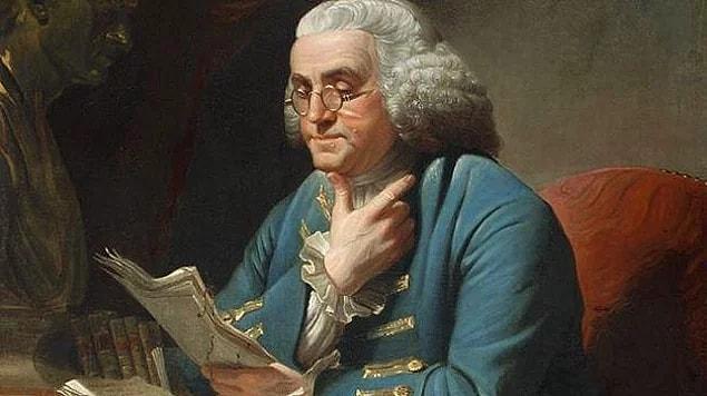In 1761, Benjamin Franklin attended a London concert and heard a musician play a set of water-tuned wine glasses.