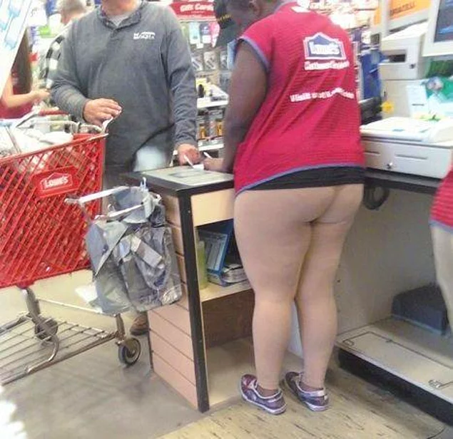 Dont let your eyes play you, she is wearing trousers!