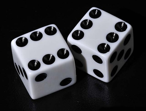 3. Сколько точек на двух игральных костях?