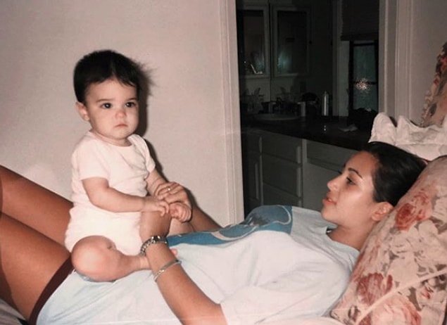 Kim Kardashian shared a very cute throwback photo of Kendall as a little girl.
