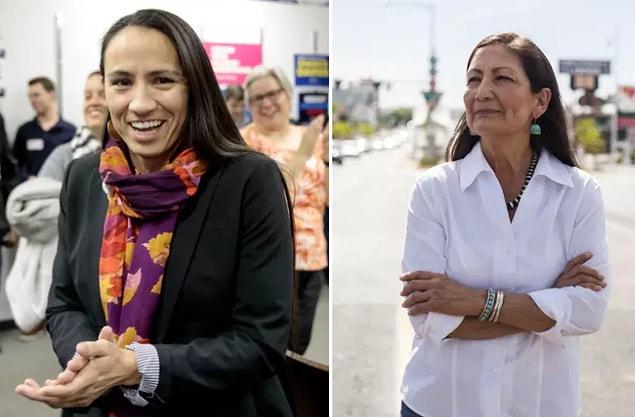 2. First native American women elected to Congress: Deb Haaland and Sharice Davids.