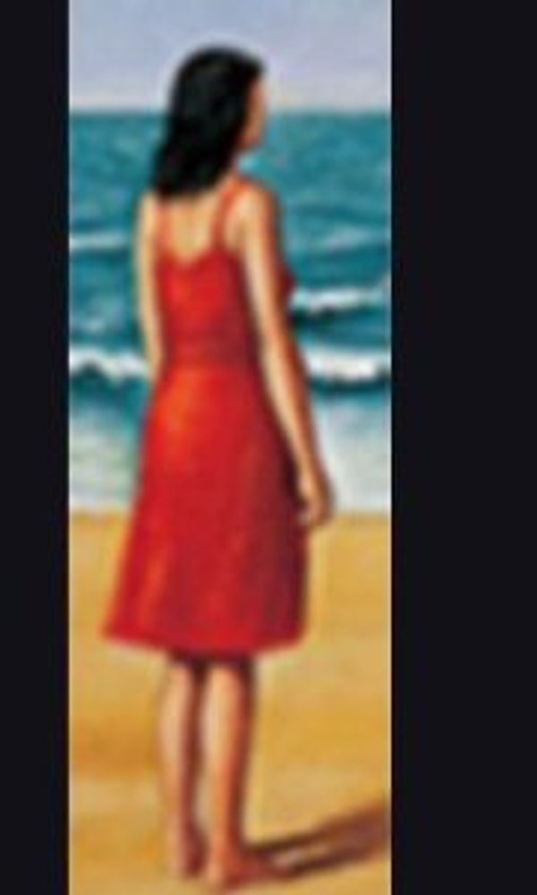 4. Женщина в красном платье