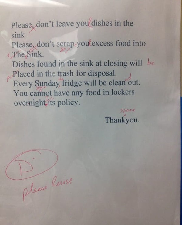 11. Любитель грамматики, для которого правила английского языка намного важнее, чем правила чистоты.