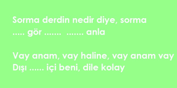 5. "Vay anam, vay"