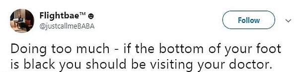 «Вы слишком перестарались. Если ваши стопы черные, вам нужно обратиться к врачу!»