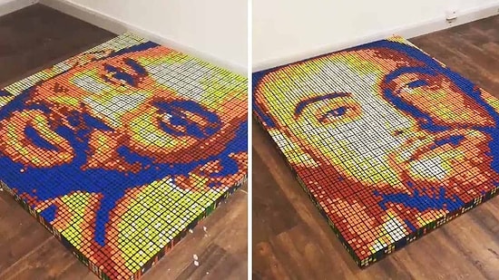700 Rubik Küpüyle Ünlü Simaların Portrelerini Yapan Adam: Giovanni Contardi