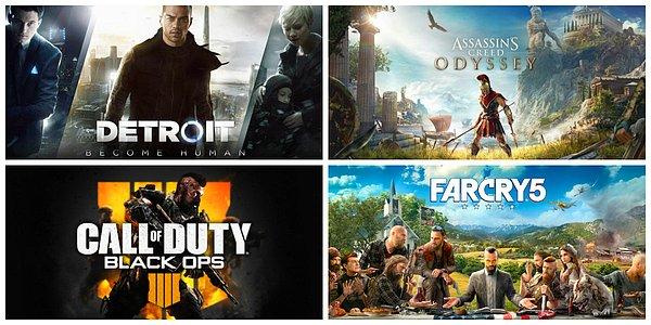 Detroit Became Human, Assasin's Creed Odyssey, Far Cry 5 ve Black Ops 4 indirimdeki trend oyunlardan bazıları.