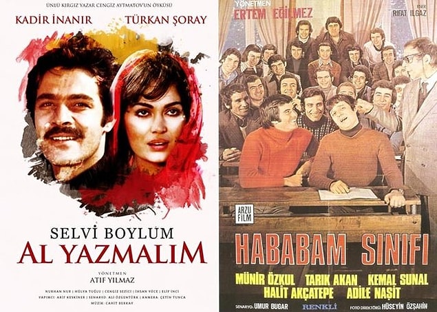 104 kişi, 46 farklı filmi listesinin ilk sırasına yazdı. İlk sırayı iki film paylaştı: 'Selvi Boylum Al Yazmalım' ile 'Hababam Sınıfı'... Siz de en sevdiğiniz Türk filmlerini yorumlarda bizimle paylaşın.