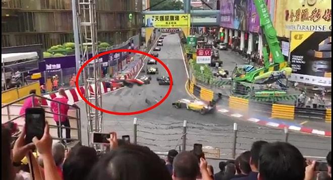 Macau'daki F3 Dünya Kupası Yarışında Yaşanan Korkunç Kaza!