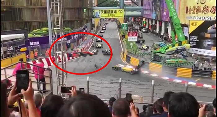 Macau'daki F3 Dünya Kupası Yarışında Yaşanan Korkunç Kaza!