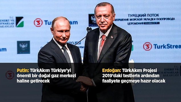 Deniz kısmının tamamlanması dolayısıyla İstanbul Kongre Merkezi'nde tören düzenlendi.