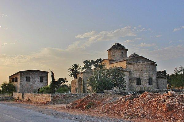 Aziz Mark'ı tasvir eden mozaik 1970'lerde Karpaz Yarımadası'ndaki Panayia Kanakaria Kilisesi'nden çalınmıştı.