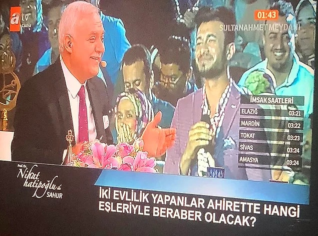 14. Nihat Hatipoğlu'na her sene güncellenmiş halde gelen "günah point" soruları