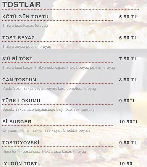 13. Kötü gün tostu, fiyat performans bakımından çok iyi duruyor.