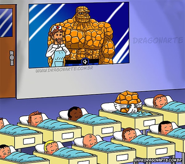 9. Ребёнок Существа из «Фантастической четвёрки»