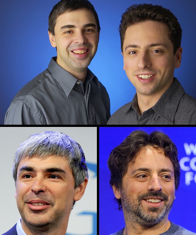 #4 ve #5 Larry Page ve Sergey Brin