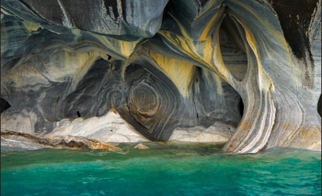 4. Şili'deki Marble Mağarası: