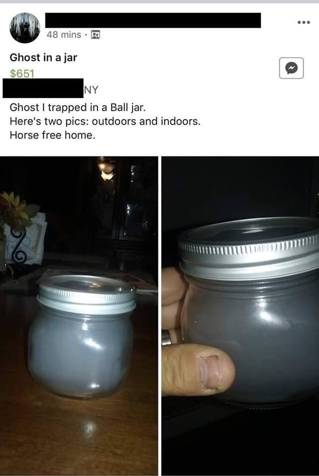 8. Ghost in a jar.