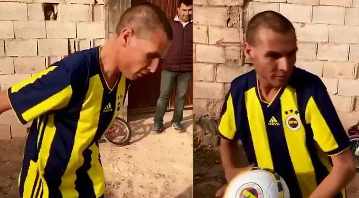 Hediye Gelen Ayakkabı İle Sevinçten Havalara Uçan Gence Şimdi de Forma Geldi!