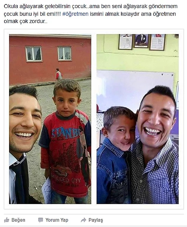 11. Ağlayan öğrencilerinin yüzünü güldürmeyi kendine amaç edinen Gökhan Öğretmen