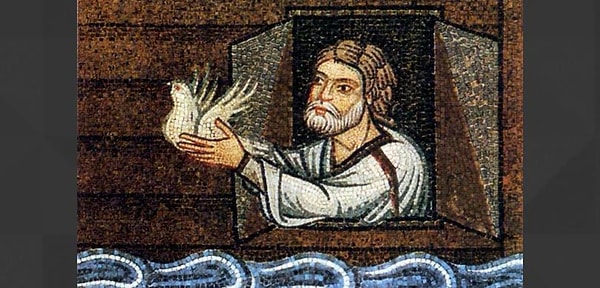 5. Этот мужчина спасся во время потопа с множеством зверей: