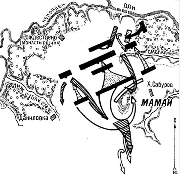 6. Укажите дату сражения, представленного на карте: