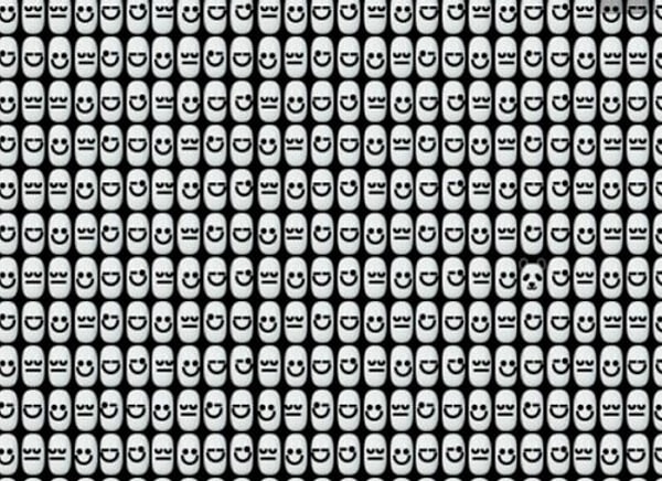 1. Панда - мастер шифровок. Она пробралась незаметно к смайликам и спряталась. Сможете ее найти?