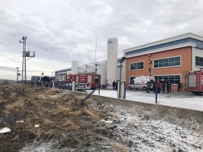 Kırıkkale'de Gaz Dolumu Yapılan Tankerde Patlama