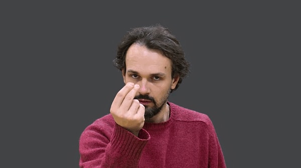 5. Тереть указательный и средний пальцы о большой