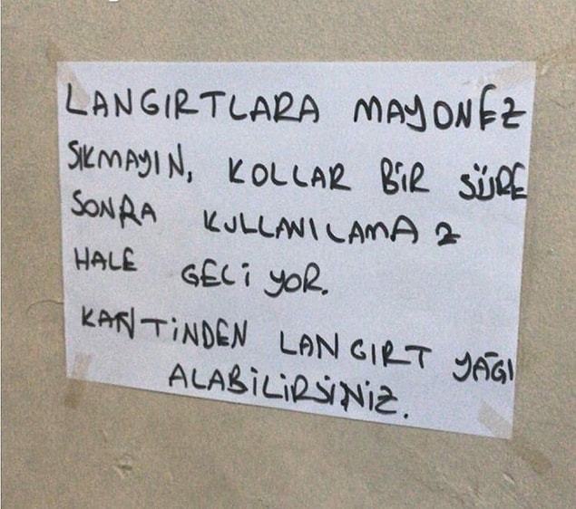 7. Langırtlara kim mayonez sıkıyor?